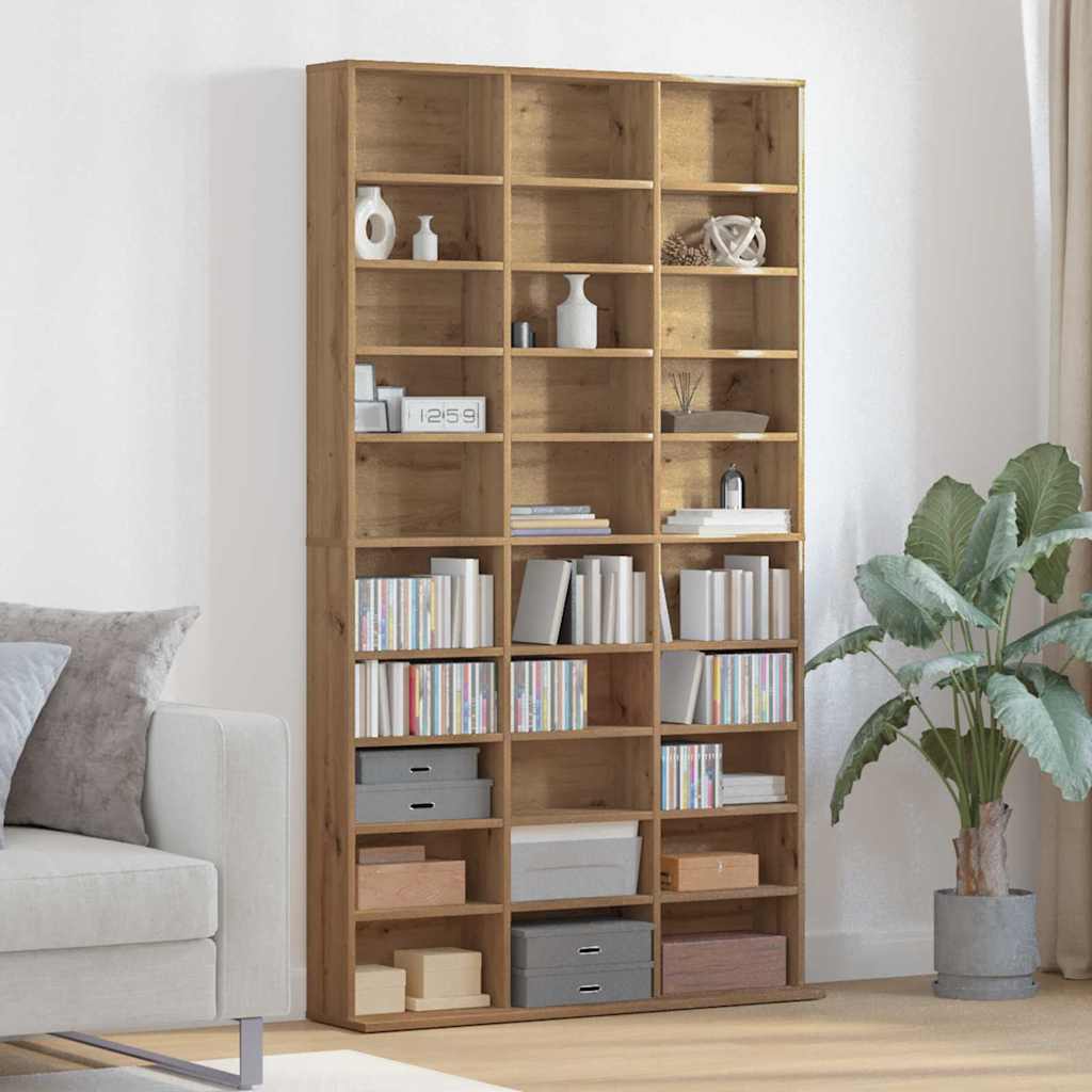 Mobile per CD Rovere artigianale 101 x 23 x 177,5 cm