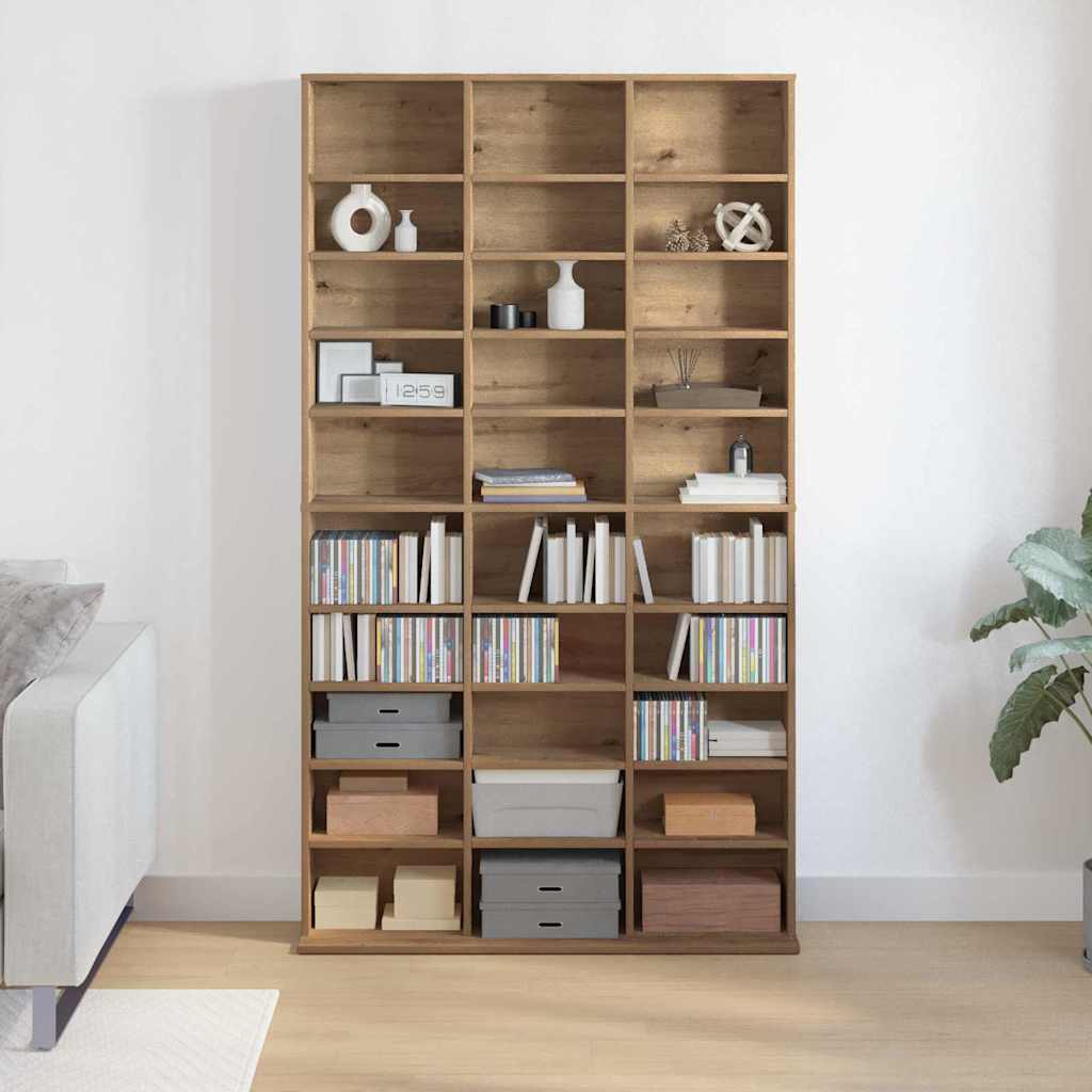 Mobile per CD Rovere artigianale 101 x 23 x 177,5 cm | homemem39