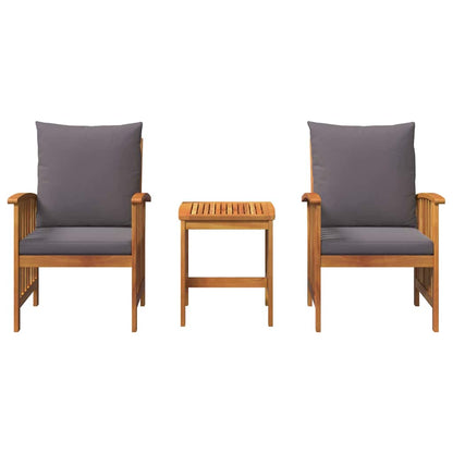 Set Divano da Giardino 3 pcs Marrone legno massello di acacia - homemem39