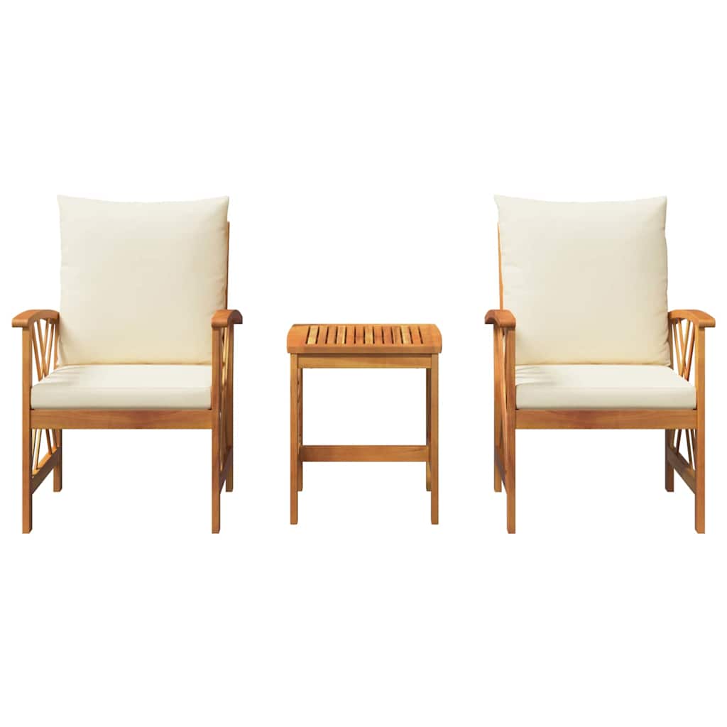 Set Divano da Giardino 3 pcs Marrone legno massello di acacia - homemem39