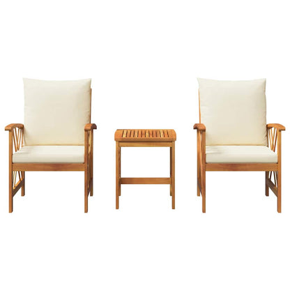 Set Divano da Giardino 3 pcs Marrone legno massello di acacia - homemem39