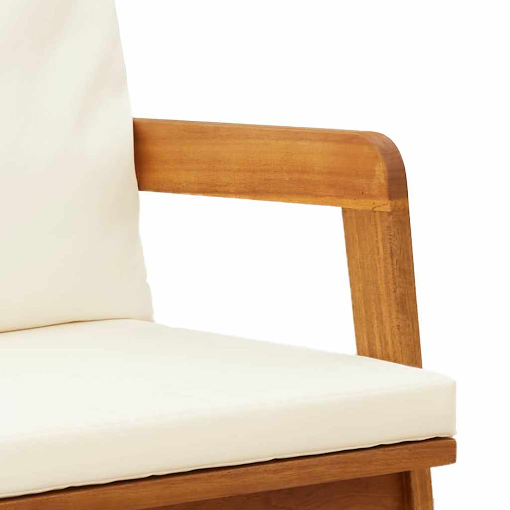 Sedia da Giardino 2 pcs Marrone Legno massello di acacia - homemem39