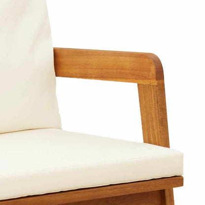 Sedia da Giardino 2 pcs Marrone Legno massello di acacia - homemem39