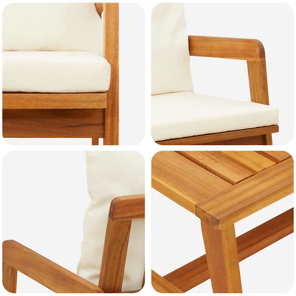 Set bistrot 2 Pezzo Olio Naturale Legno di Acacia Massello | homemem39