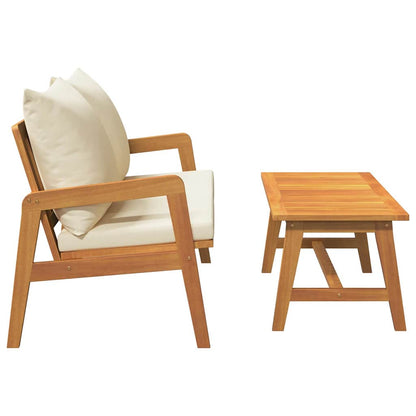 Set bistrot 2 pcs Olio Naturale Legno di Acacia Massello