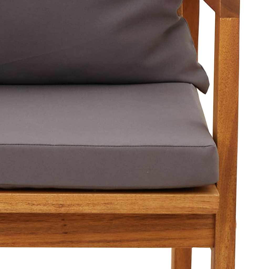 Sedia da Giardino 2 Pezzo Olio Naturale 65 x 59,5 x 72 cm | homemem39