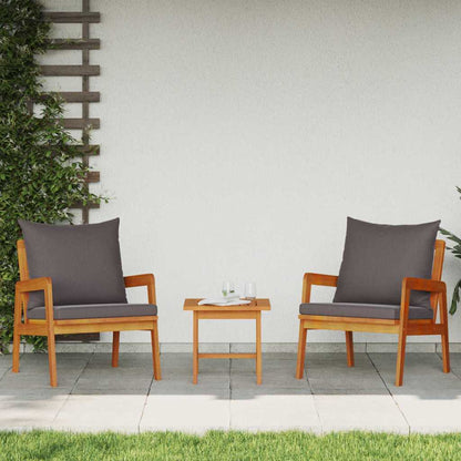 Sedia da Giardino 2 Pezzo Olio Naturale 65 x 59,5 x 72 cm | homemem39