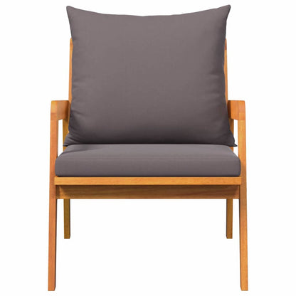 Sedia da Giardino 2 Pezzo Olio Naturale 65 x 59,5 x 72 cm
