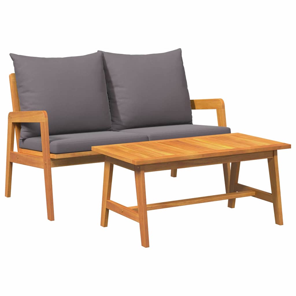 Set bistrot 2 pcs Olio Naturale Legno di Acacia Massello