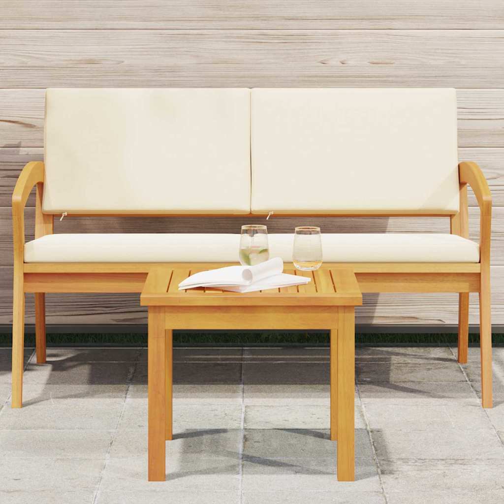 Tavolo laterale Marrone Legno massello di acacia - homemem39