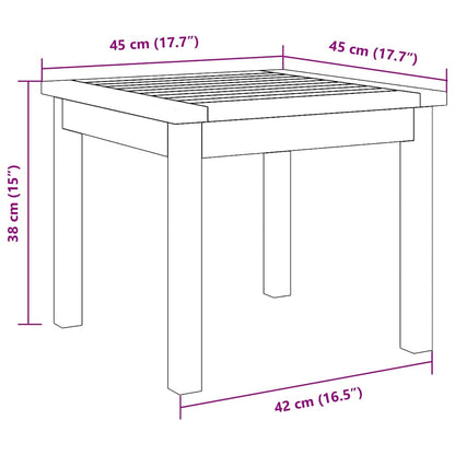 Tavolo laterale Marrone Legno massello di acacia - homemem39
