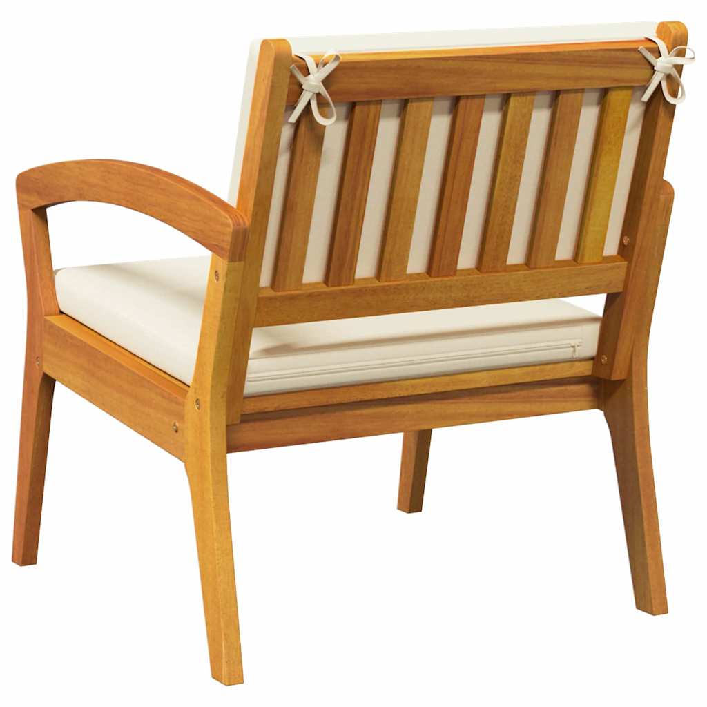 Sedia da Giardino 2 pcs Marrone Legno massello di acacia - homemem39