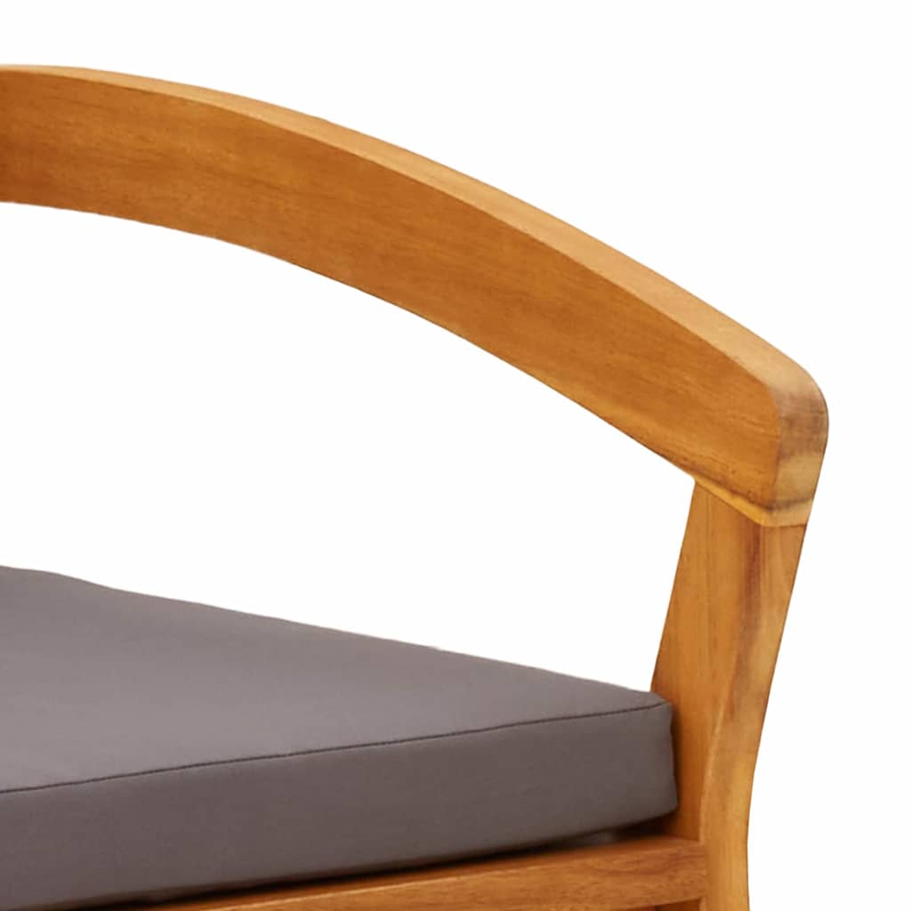 Sedia da Giardino 2 pcs Marrone Legno massello di acacia - homemem39