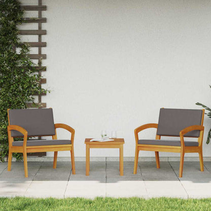 Sedia da Giardino 2 pcs Marrone Legno massello di acacia - homemem39
