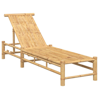 Lettino Prendisole 55x199x30 cm in Bambù - homemem39
