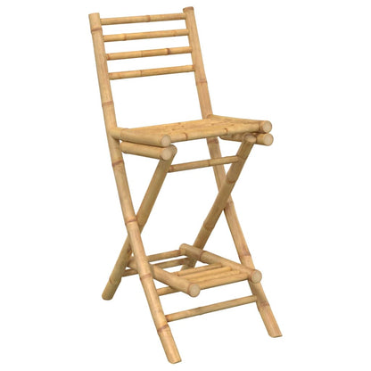 Set Bar da Esterno 3 pz Pieghevole in Bambù | homemem39