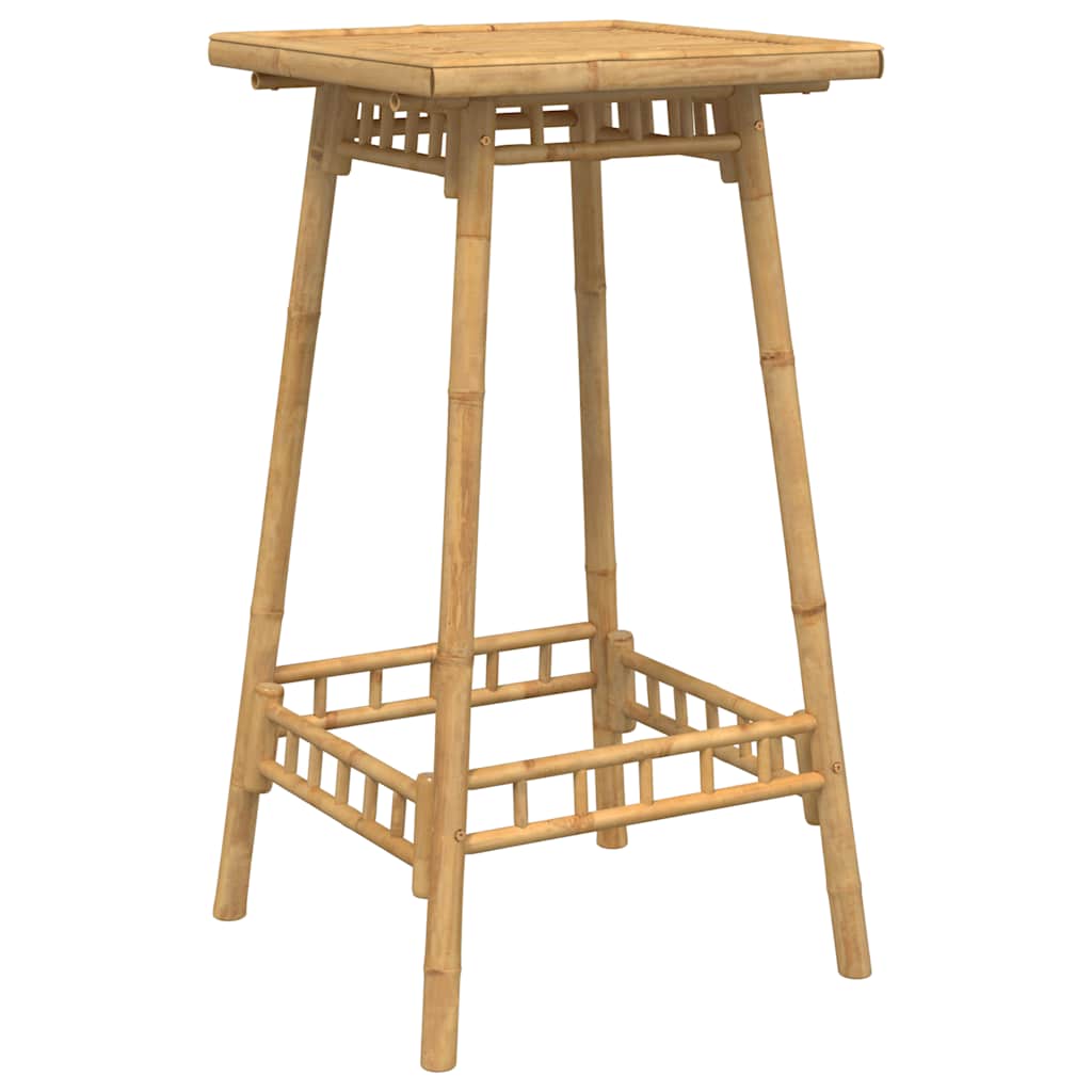 Set Bar da Esterno 3 pz Pieghevole in Bambù