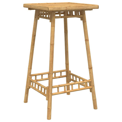 Set Bar da Esterno 3 pz Pieghevole in Bambù