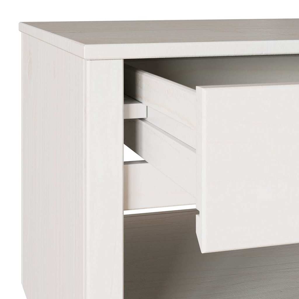 Tavolino da salotto con cassetto Drammen Bianco 99 x 55 x 45 cm | homemem39