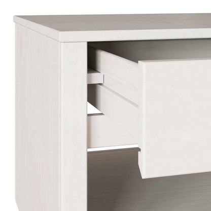 Tavolino da salotto con cassetto Drammen Bianco 99 x 55 x 45 cm | homemem39