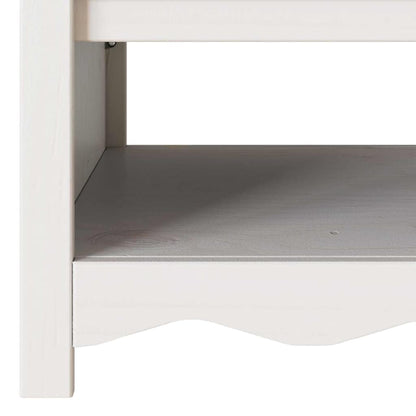 Tavolino da salotto con cassetto Drammen Bianco 99 x 55 x 45 cm | homemem39