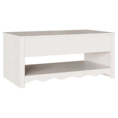 Tavolino da salotto con cassetto Drammen Bianco 99 x 55 x 45 cm | homemem39