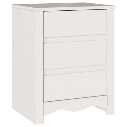Armadio da Notte con cassetto Drammen Bianco 45 x 35 x 56 cm - homemem39
