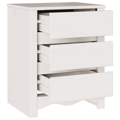 Armadio da Notte con cassetto Drammen Bianco 45 x 35 x 56 cm - homemem39