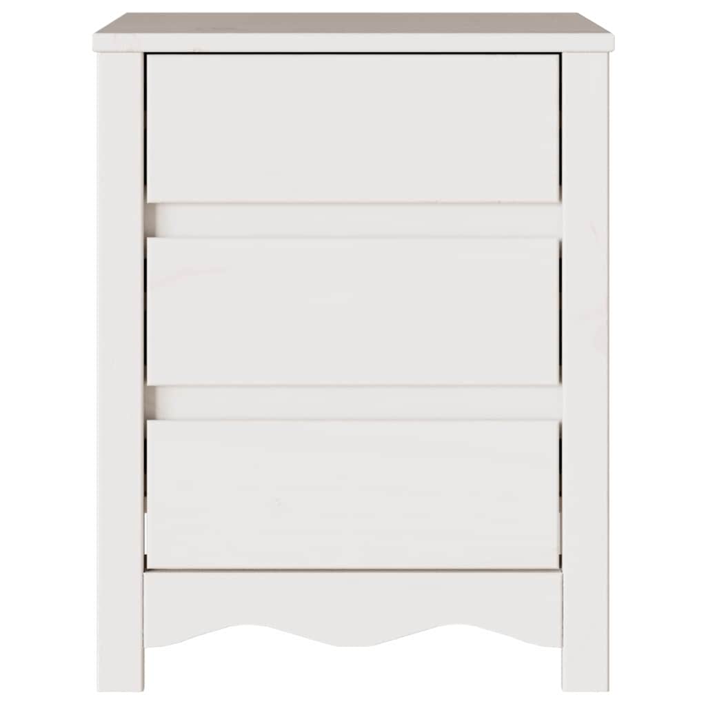 Armadio da Notte con cassetto Drammen Bianco 45 x 35 x 56 cm - homemem39