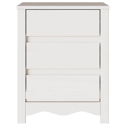 Armadio da Notte con cassetto Drammen Bianco 45 x 35 x 56 cm - homemem39