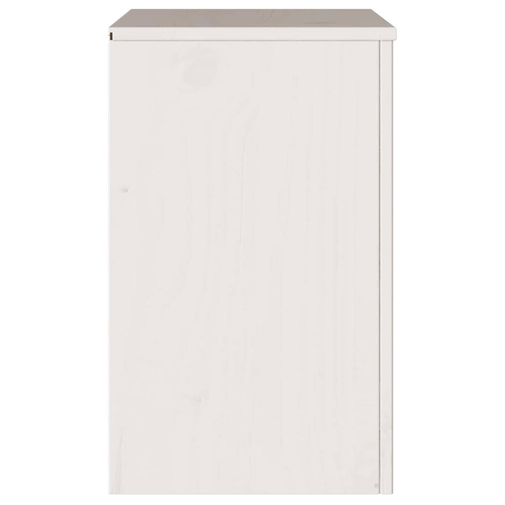 Armadio da Notte con cassetto Drammen Bianco 45 x 35 x 56 cm - homemem39