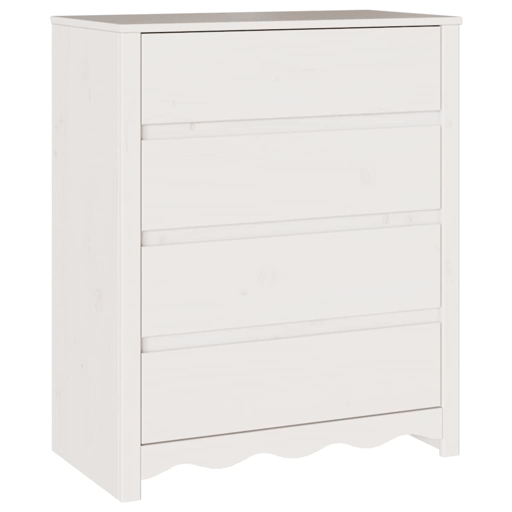 Cassettiera con cassetto Drammen Bianco 76.5 x 40 x 91 cm - homemem39
