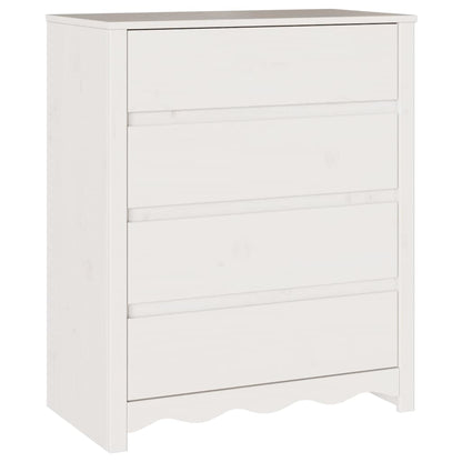 Cassettiera con cassetto Drammen Bianco 76.5 x 40 x 91 cm - homemem39