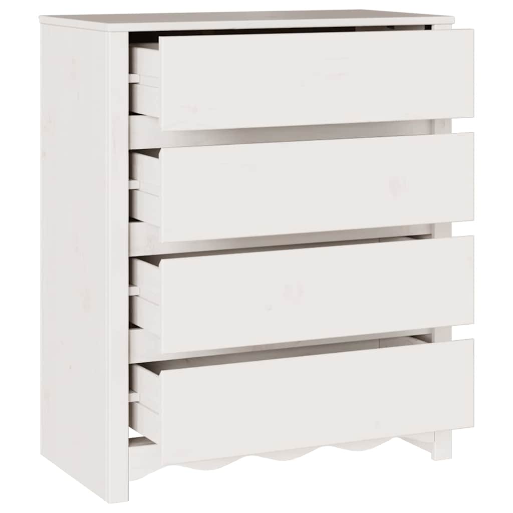 Cassettiera con cassetto Drammen Bianco 76.5 x 40 x 91 cm - homemem39