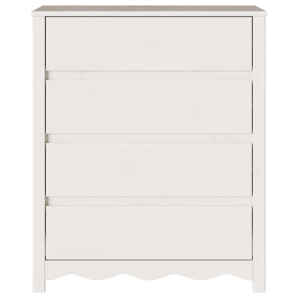 Cassettiera con cassetto Drammen Bianco 76.5 x 40 x 91 cm - homemem39