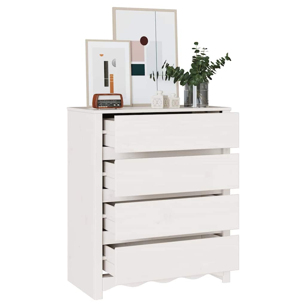 Cassettiera con cassetto Drammen Bianco 76.5 x 40 x 91 cm - homemem39