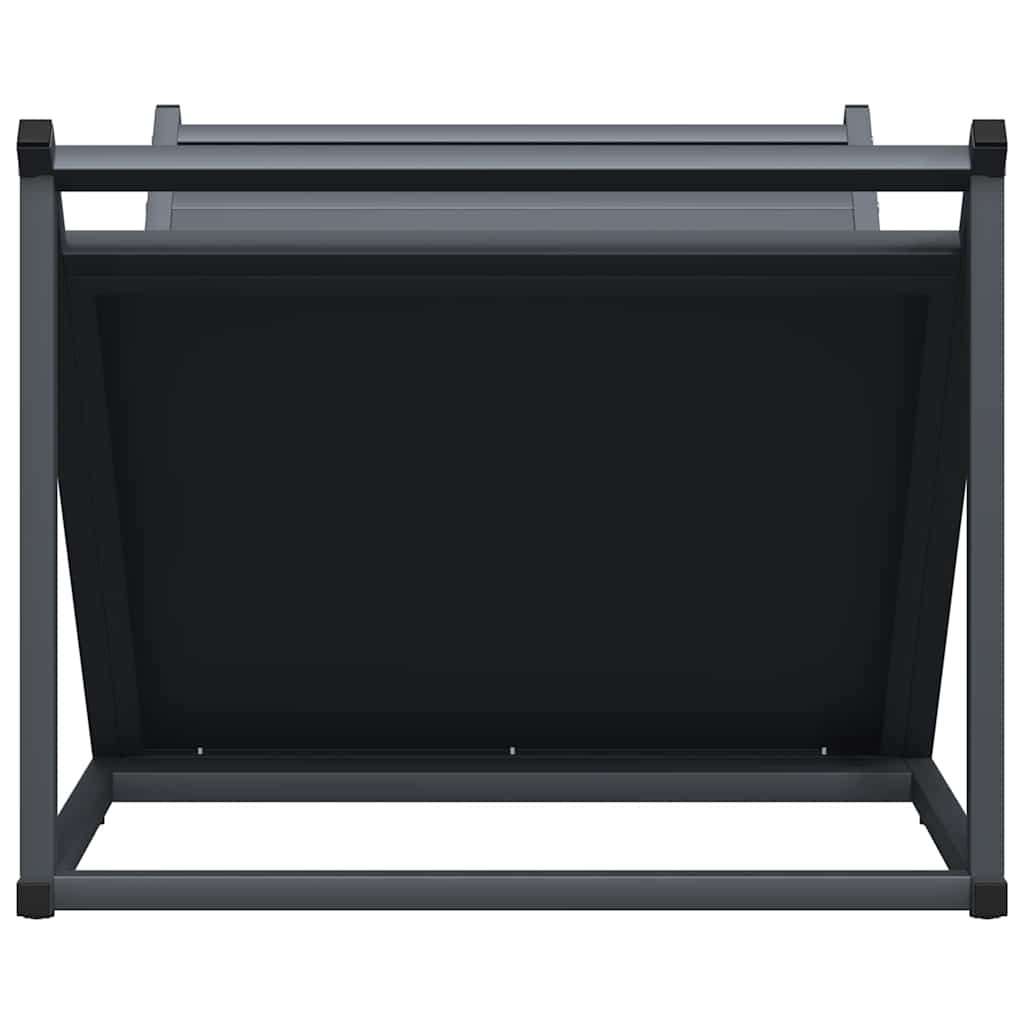 Rastrelliera per Legna da Ardere Antracite 70x43x34,5 cm - homemem39