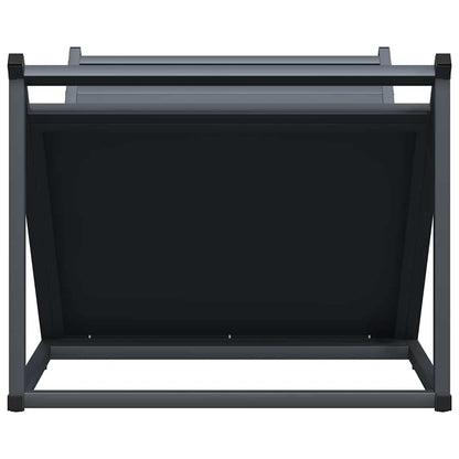 Rastrelliera per Legna da Ardere Antracite 70x43x34,5 cm - homemem39