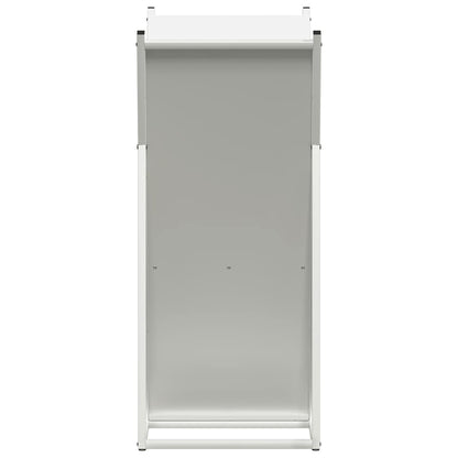 Rastrelliera per Legna da Ardere Bianca 69,5x35x81 cm - homemem39