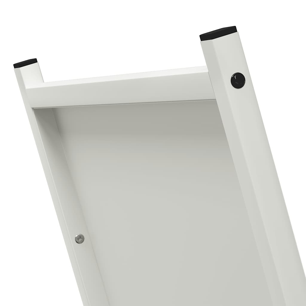 Rastrelliera per Legna da Ardere Bianca 69,5x35x81 cm - homemem39