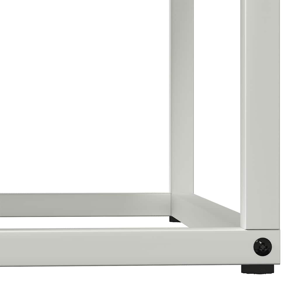 Rastrelliera per Legna da Ardere Bianca 69,5x35x81 cm - homemem39