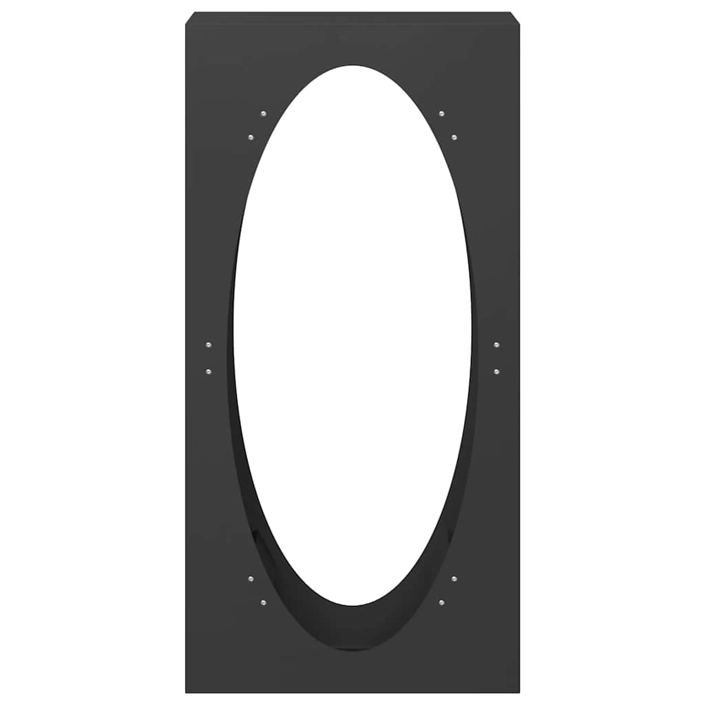 Rastrelliera per Legna da Ardere Nera 50x23x100 cm - homemem39