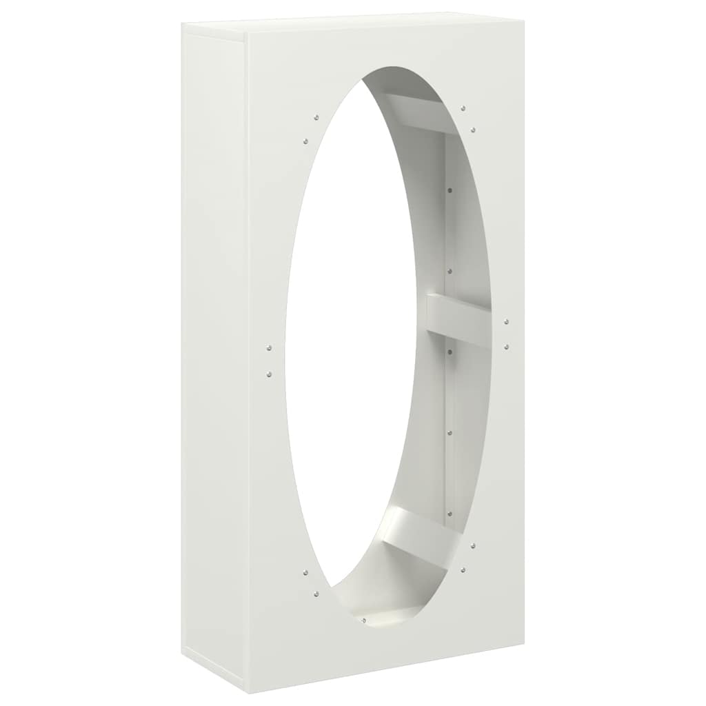 Rastrelliera per Legna da Ardere Bianca 50x23x100 cm - homemem39