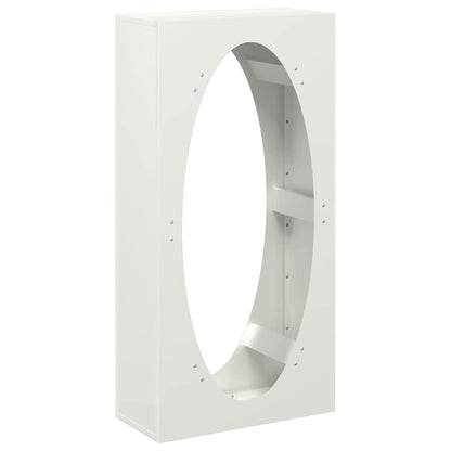 Rastrelliera per Legna da Ardere Bianca 50x23x100 cm - homemem39