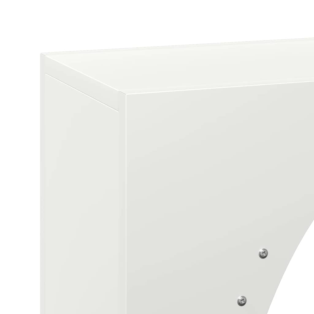 Rastrelliera per Legna da Ardere Bianca 50x23x100 cm - homemem39