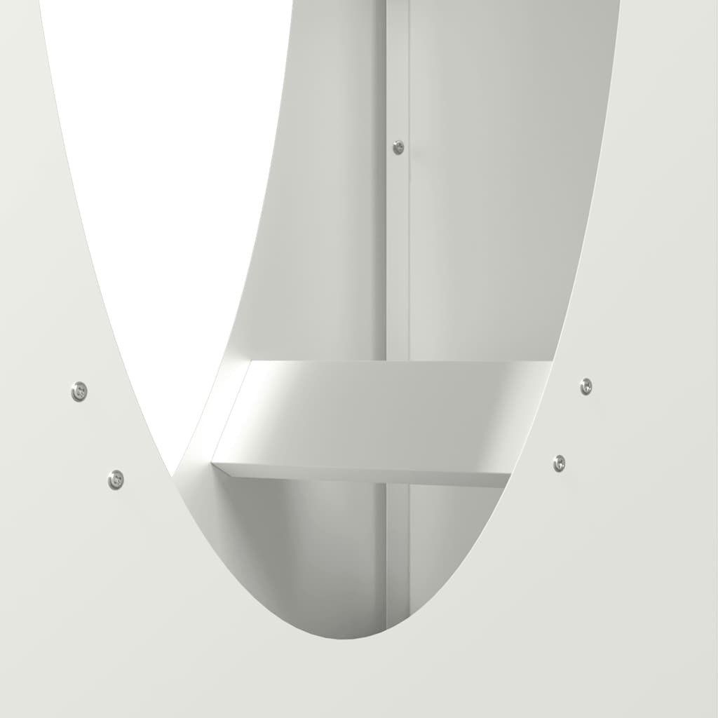 Rastrelliera per Legna da Ardere Bianca 50x23x100 cm - homemem39