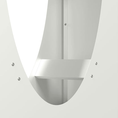 Rastrelliera per Legna da Ardere Bianca 50x23x100 cm - homemem39