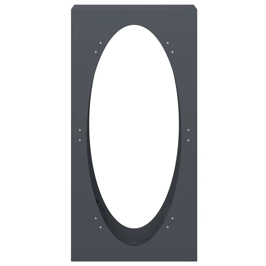 Rastrelliera per Legna da Ardere Antracite 50x23x100 cm - homemem39