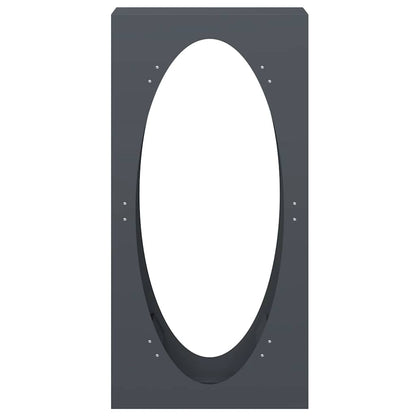 Rastrelliera per Legna da Ardere Antracite 50x23x100 cm - homemem39