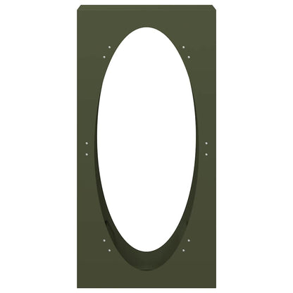 Rastrelliera per Legna da Ardere Verde Oliva 50x23x100 cm - homemem39